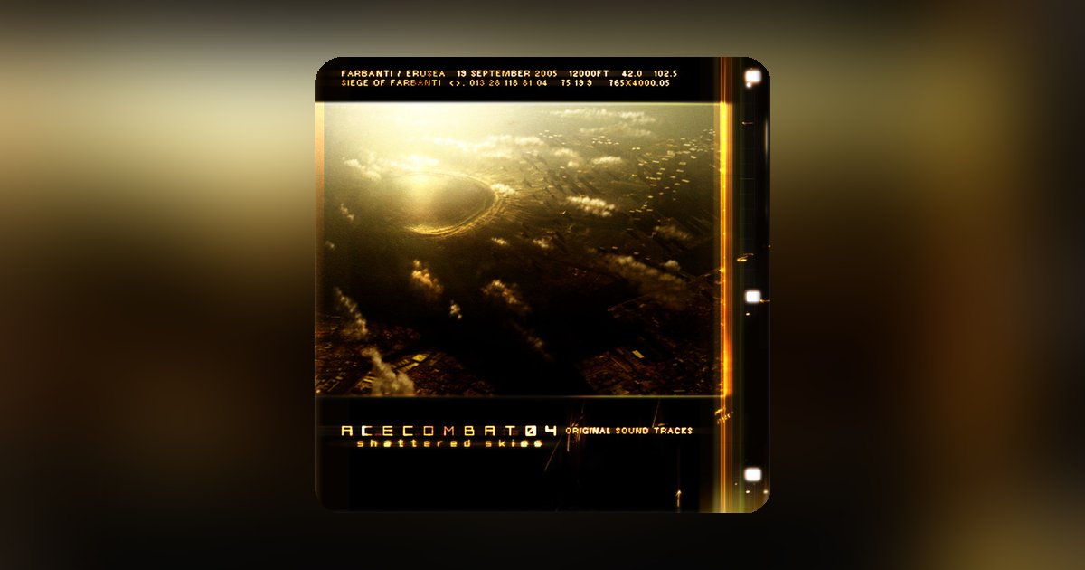 The cult-classic Ace Combat 04: Shattered Skies OST has landed on Spotify